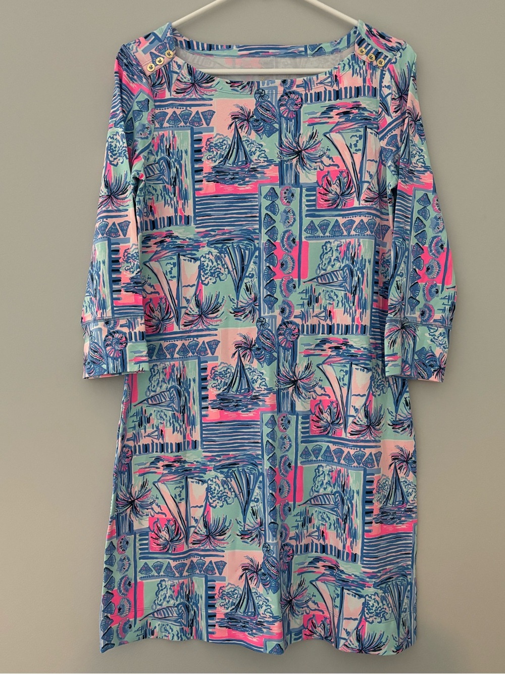 NWT Women’s Lilly Pulitzer “UPF 50+ Sophie Dress” in Whisper Blue
